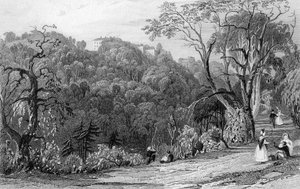 Castle Eden Hall, Durham, 1833 af Thomas Allom