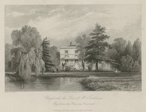 Claylands, sæde for fru Fentima af Thomas Allom