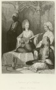 Interiør af et Harem af Thomas Allom