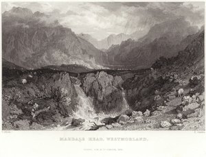 Mardale Head i Westmorland af Thomas Allom
