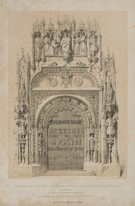 Maleriske skitser i Spanien: Titelside af Thomas Allom