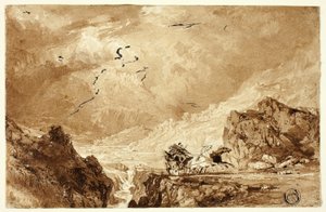 Fliden i Alperne af Thomas Allom