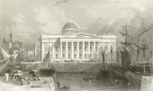 Det nye toldhus, Liverpool af Thomas Allom