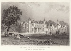 Underlay Hall i Westmoreland af Thomas Allom