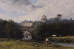 Warwick Castle fra floden