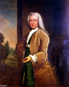 Portræt af Denzil Suckling (d.1744) (olie)