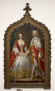 Thomas Fermor, 1. jarl af Pomfret og Henrietta Louisa, grevinde af Pomfret, ca. 1750