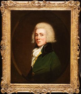 Portræt af Reginald Pearch, halv længde, i en grøn jakke og hvidt lager, 1788