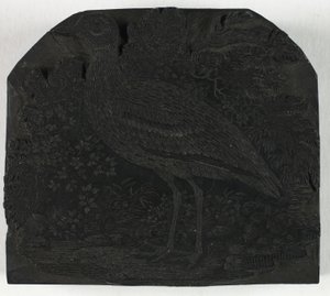 Træblok til The Great Plover, fra A History of British Birds af Thomas Bewick