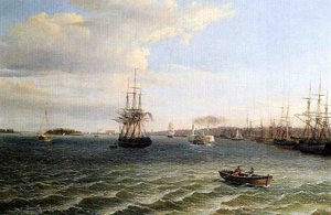 Udsigt over Philadelphia (olie på lærred)