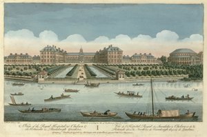 En udsigt over Royal Hospital i Chelsea og Rotunda i Ranelagh Gardens, pub. af Robert Sayer, 1751 af Thomas Bowles
