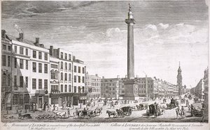 Fish Street Hill, London, c1750 af Thomas Bowles