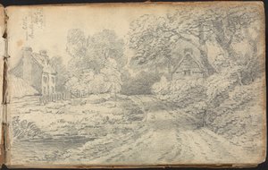 Album of Landscape and Figure Studies: A Road near Berkhamsted, Hertfordshire. 8. september 1811