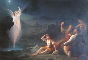 Englen, der viser sig for hyrderne