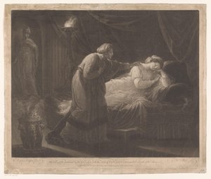 Penelope bliver gewekt af Euryclea Penelope vækket af Euryclea med nyheden om Ulysses
