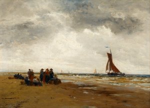 Venter på, at fiskerbådene vender tilbage, Holland