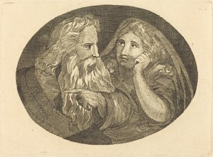 Lear og Cordelia af Thomas Butts, Jr. after William Blake