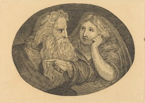 Lear og Cordelia af Thomas Butts, Jr. after William Blake