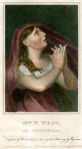 Mrs W West som Cordelia, 1820.