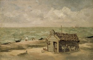 En fiskerhytte ved havet