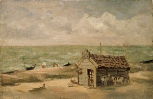 En fiskerhytte ved havet, begyndelsen af det 19. århundrede