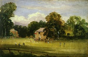 Landsbyfesten, East Bergholt (olie på panel)