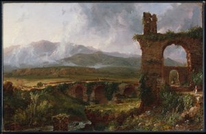 Udsigt nær Tivoli (morgen) af Thomas Cole