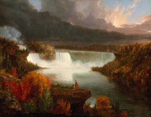 Fjernsyn over Niagara Falls af Thomas Cole