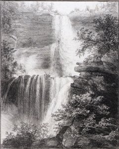 Vandfald ved Catskill af Thomas Cole