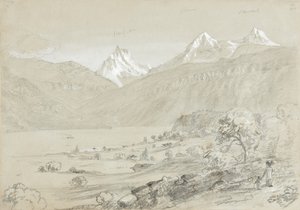Landskab med Jungfrau af Thomas Cole