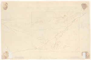 Bjerglandskab [verso] af Thomas Cole