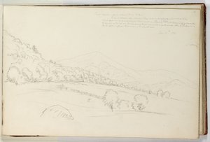 Schroon-bjerget fra nær hovedet af Schroon-søen af Thomas Cole