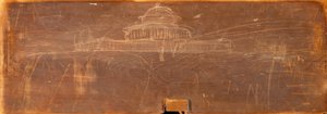 Skitse til Ohio State Capitol Design, ca. 1838. af Thomas Cole