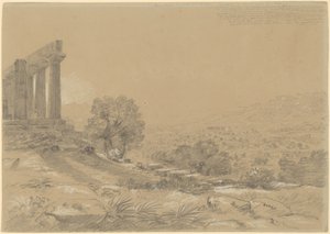 Junos tempel, Agrigento af Thomas Cole