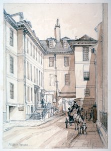 Austin Friars Street, City of London, 1851. af Thomas Colman Dibdin