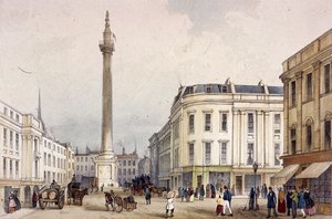 Monument, London, c1855 af Thomas Colman Dibdin