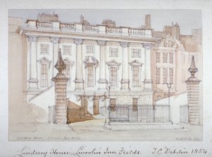 Udsigt over Lindsey House, Lincoln