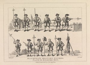 Blackwells militærfigurer, plade II, hellebarde mænd af Thomas Cook