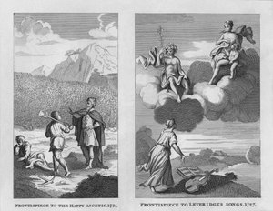 The Happy Ascetic, 1724, og Leveridges-sange, 1727, 1809, 1827.