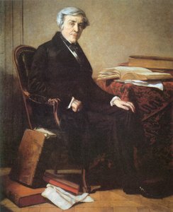Portræt af Jules Michelet (1798-1874) af Thomas Couture