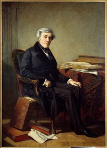 Portræt af Jules Michelet (1798-1874), fransk historiker og forfatter. Maleri af Thomas Couture (1815-1879) af Thomas Couture
