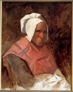 Portræt af Marie Simonet Maleri af Thomas Couture (1815-1879) 1836 søn. 0,65x0,53 m af Thomas Couture