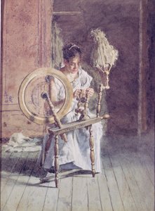 Spinding, 1881 af Thomas Cowperthwait Eakins