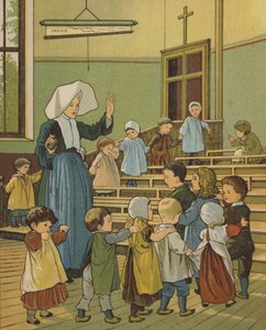 Rouen: skolebor (farve litho) af Thomas Crane