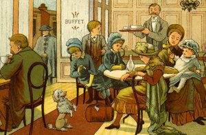 Victorianske helligdage - forfriskninger i buffeten af Thomas Crane