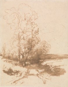 I Country Lane af Thomas Creswick