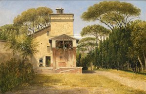 Raphaels studie i haven ved Villa Borghese, Rom, 1849