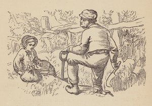 Tilfreds John (farvelagt kobberstik)