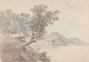 Akbarpur Gaut, nær Rahotas, Indien af Thomas Daniell