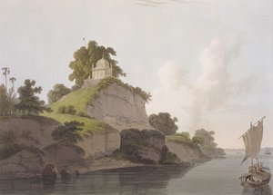 Hindoo Temple nær Currah, ved floden Ganges, fra 